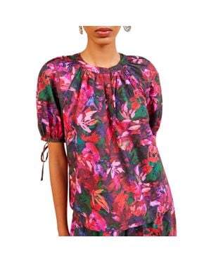 Ulla Johnson Vienne Blouse - Red