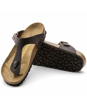 Birkenstock Gizeh Oiled Leather Sandal - Black