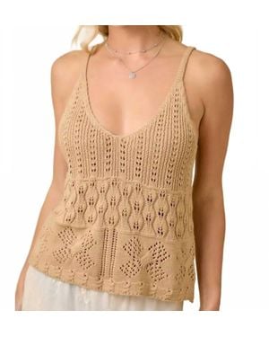 Main Strip Golden Hour Knit Top - Brown