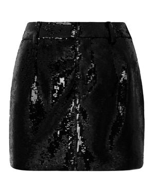 Philipp Plein Mini Skirt Paillettes - Black