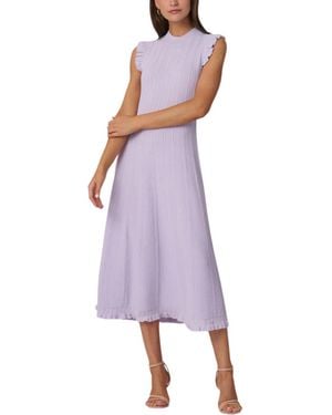 Shoshanna Tucker Knit Dress - Purple