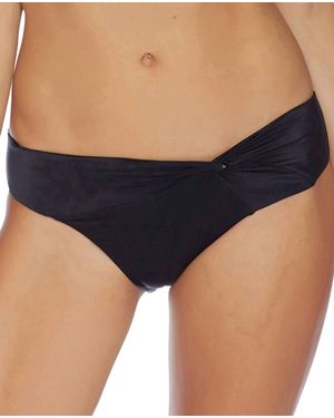 Luxe by Lisa Vogel Side Twist California Bikini Bottom - Blue