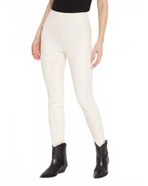 Lyssé Theodora Textured Leather Legging - White