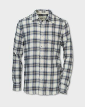 Purnell Garrison Plaid Flannel Shirt - White