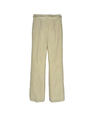 Galvan London London Pinstripe Pants - Natural