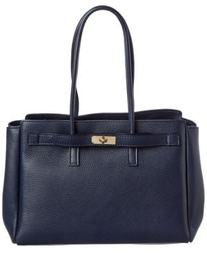 Isabella Rossetti Arden Leather Handbag - Blue