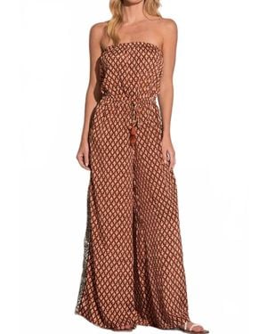 Elan Casablanca Strapless Sweater - Brown