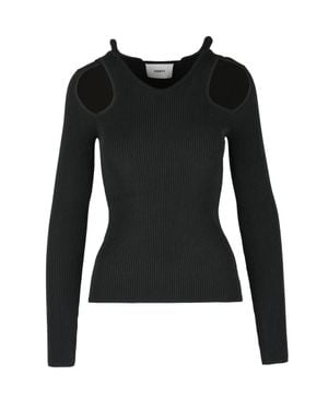 Coperni Ribbed Knit Top - Black