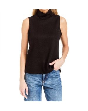 Drew Madi Turtleneck Top - Black