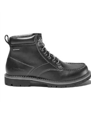 Eddie Bauer Severson Moc Toe Lace-Up Boots - Black