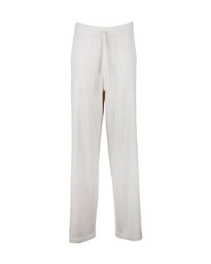 Eleventy Knit Pants With Elastic Waistband And Relaxed Silhouette - Gray