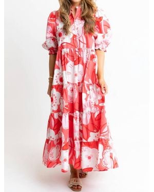 Karlie Artist Floral Tired Maxi Dress