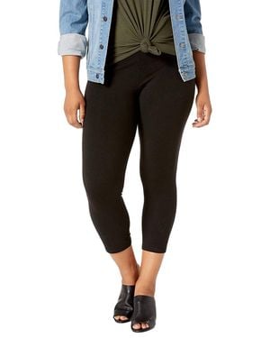 Hue Ultra Capri Leggings With Wide Waistband - Black