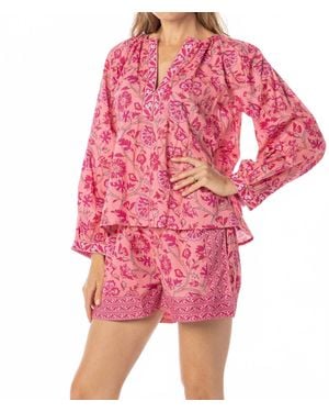Bindu Bea Top - Pink