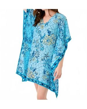 Lilly Pulitzer Lindamarie Silk Caftan Dress - Blue