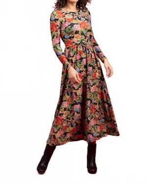 Smith & Quinn Clover Midi Dress - Brown