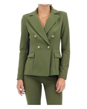 Chiara Boni Goldas Jersey Blazer - Green