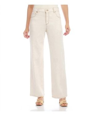 Karen Kane Nova Natural Wide Leg Jeans