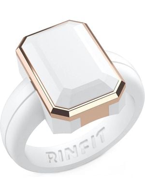 RinFit Silicone Rectangle Ring - White