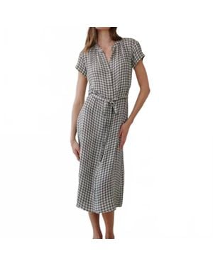 Bella Dahl Maxi Shirt Dress - Gray