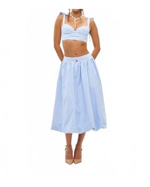 Bananhot Alba Midi Skirt - Blue