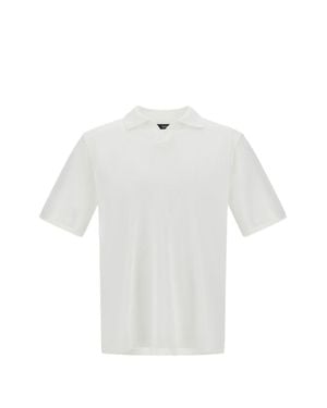 Herno Cotton Minimalist Polo Shirt - White