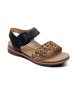 Aetrex Claire Adjustable Sandal - Brown
