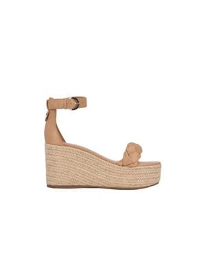 Calvin Klein Thea Wedged Sandals Light Natural Ankle Strap Rhs6364