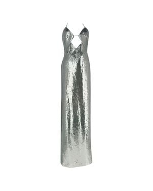 Galvan London London Kite Sequined Cutout Maxi Dress - Green