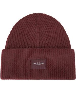 Rag & Bone Blake Beanie - Purple