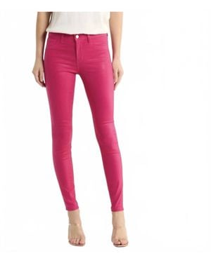 L'Agence Marguerite High Rise Skinny Jeans - Pink