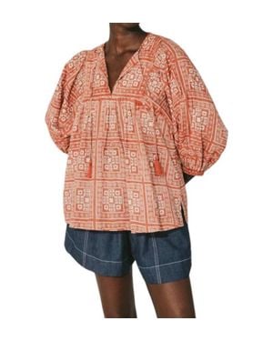 Cleobella Justine Blouse - Orange
