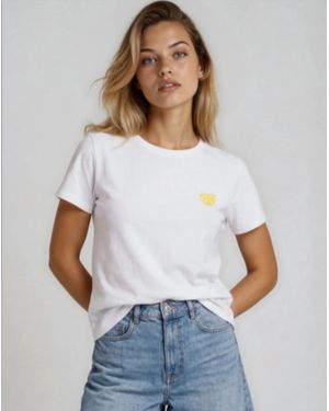 Chrldr Lemon Caviar Perfect Tee - White