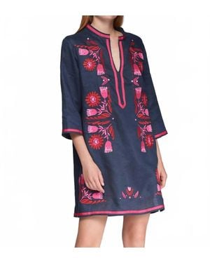 Vilagallo Dalia Kaftan Dress - Red