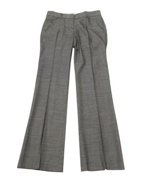 Theory Demitria Houndstooth Flare Pants - Gray
