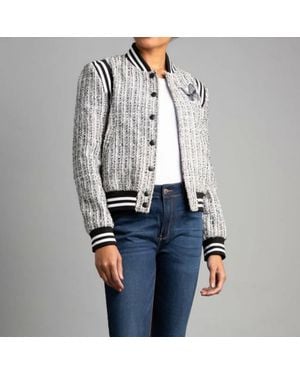 Berek Salt & Peppa Tweed Bomber - Gray