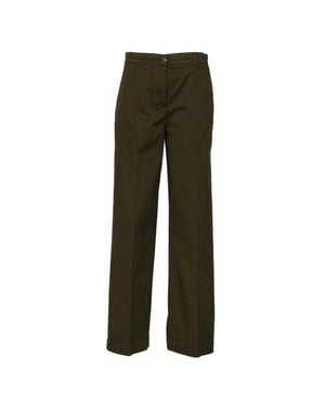 Ql2 Mami D Long Wide Leg Pants - Green