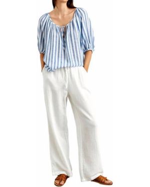 Rails Kirstie Linen Blend Top - White