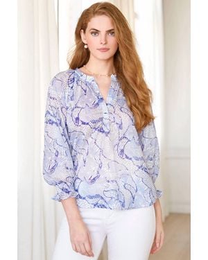 Finley Sea Spray Sophie Top - Blue
