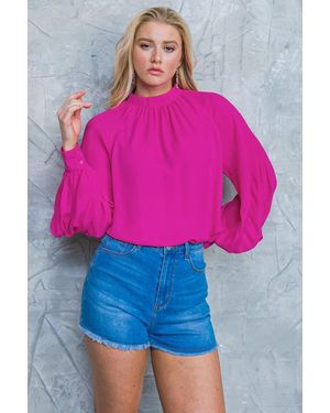 TRUEDAMES Make No Mistakes Woven Top - Pink