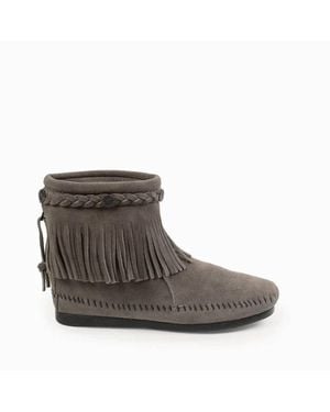 Minnetonka 'Shigh Top Back Zip Boots - Brown