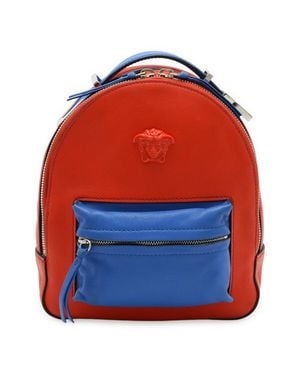 Versace Leather Backpack 2Way - Red