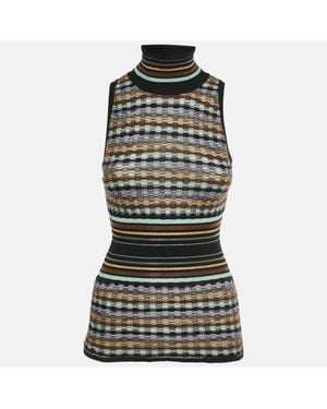 Missoni Lurex Knit Sleeveless Top - Green