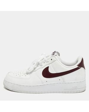 Nike Air Force 1 07 Burgundy Crush - White