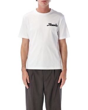 Lanvin Logo Print Cotton T-Shirt - White