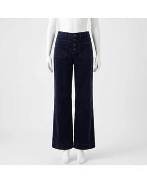 Faherty Stretch Terry Cord Patch Pant - Blue