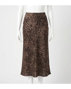Z Supply Izabel Leopard Skirt - Brown