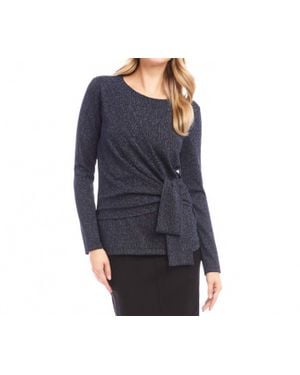 Karen Kane Side Tie Top - Blue