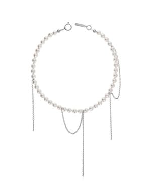 Justine Clenquet Diana Necklace - White