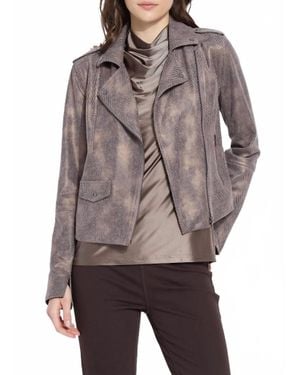 Lyssé Amelia Moto Jacket - Brown